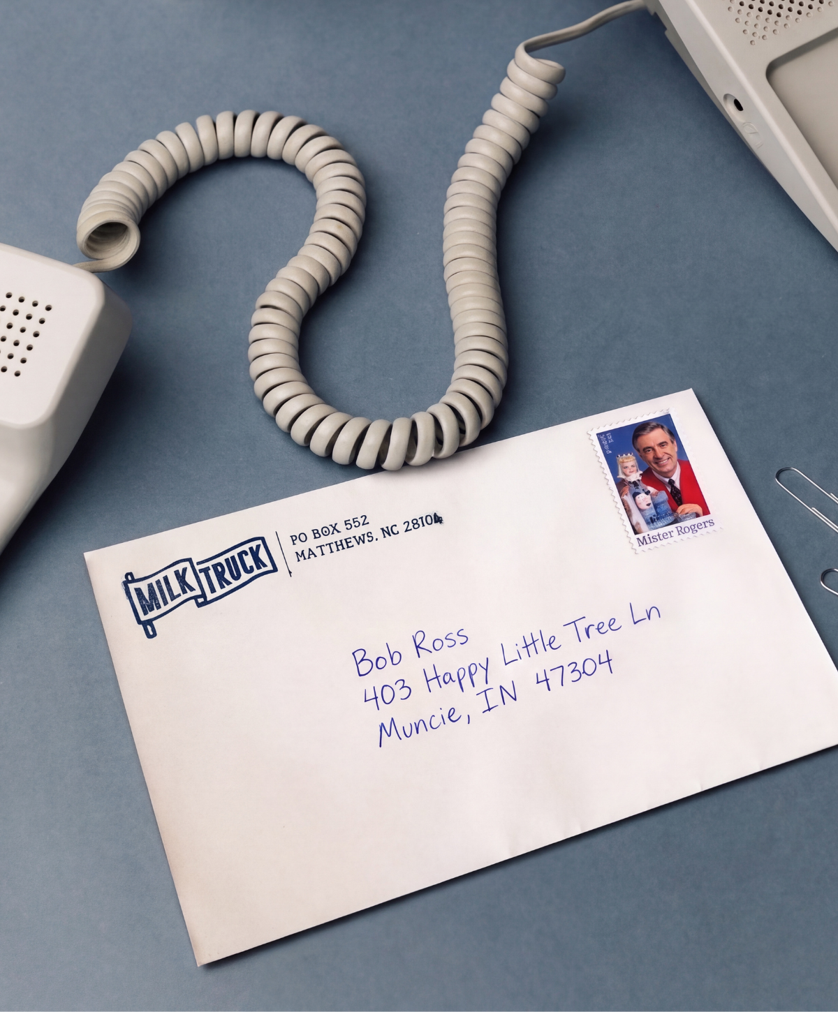 Milk Truck Mail envelope for mail subscription club